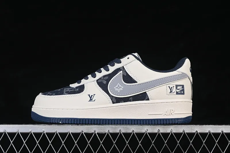 All categories Nk Air Force 1 Air Force series Nk Air Force 1 Low Air Force low-top Nike Air Force 1'07 Low LV joint beige denim Air Force 1 low-top casual sneakers XY2025-006